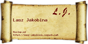 Lasz Jakobina névjegykártya